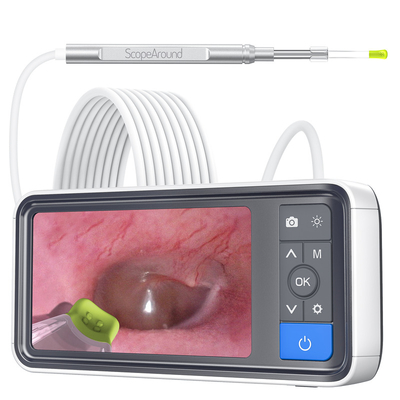 Good Price Metal Ear Endoscope 1080P Ear Cleaner With 4.5 Inch IPS Screen Monitor Otoscope Camera Earwax Removal Tool